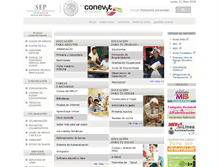 Tablet Screenshot of conevyt.org.mx